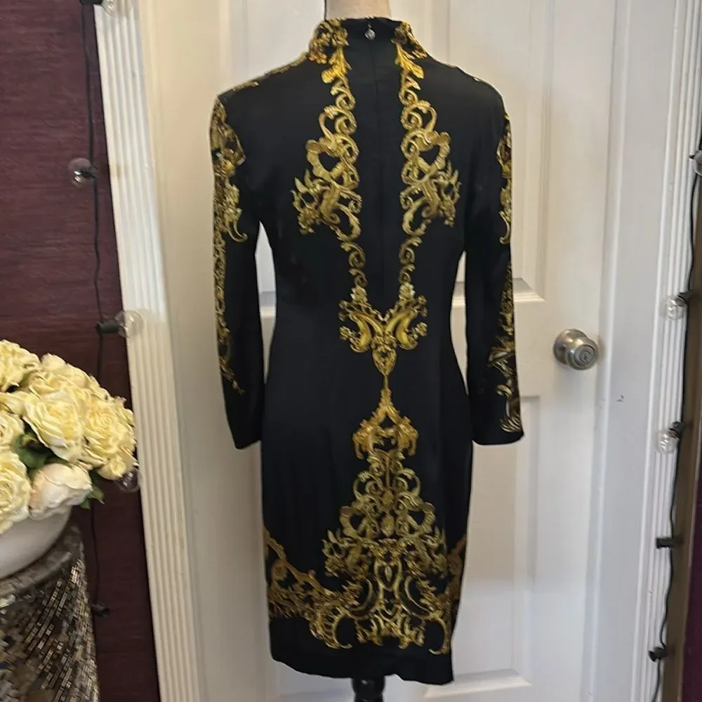 Just Cavalli silk baroque dress. M - Picture 10 of 15